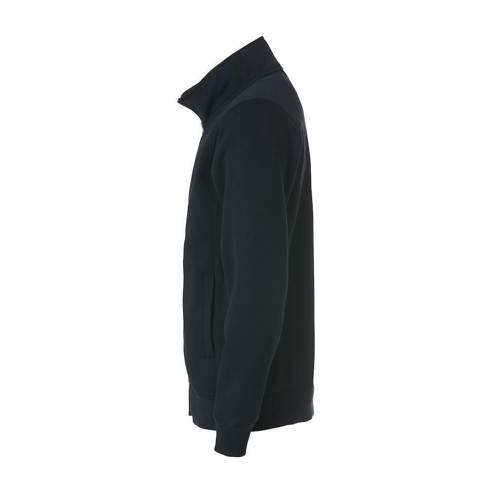 "Classic" Strickjacke Durchgehender Reißverschluss für Herren Schwarz 3/4
