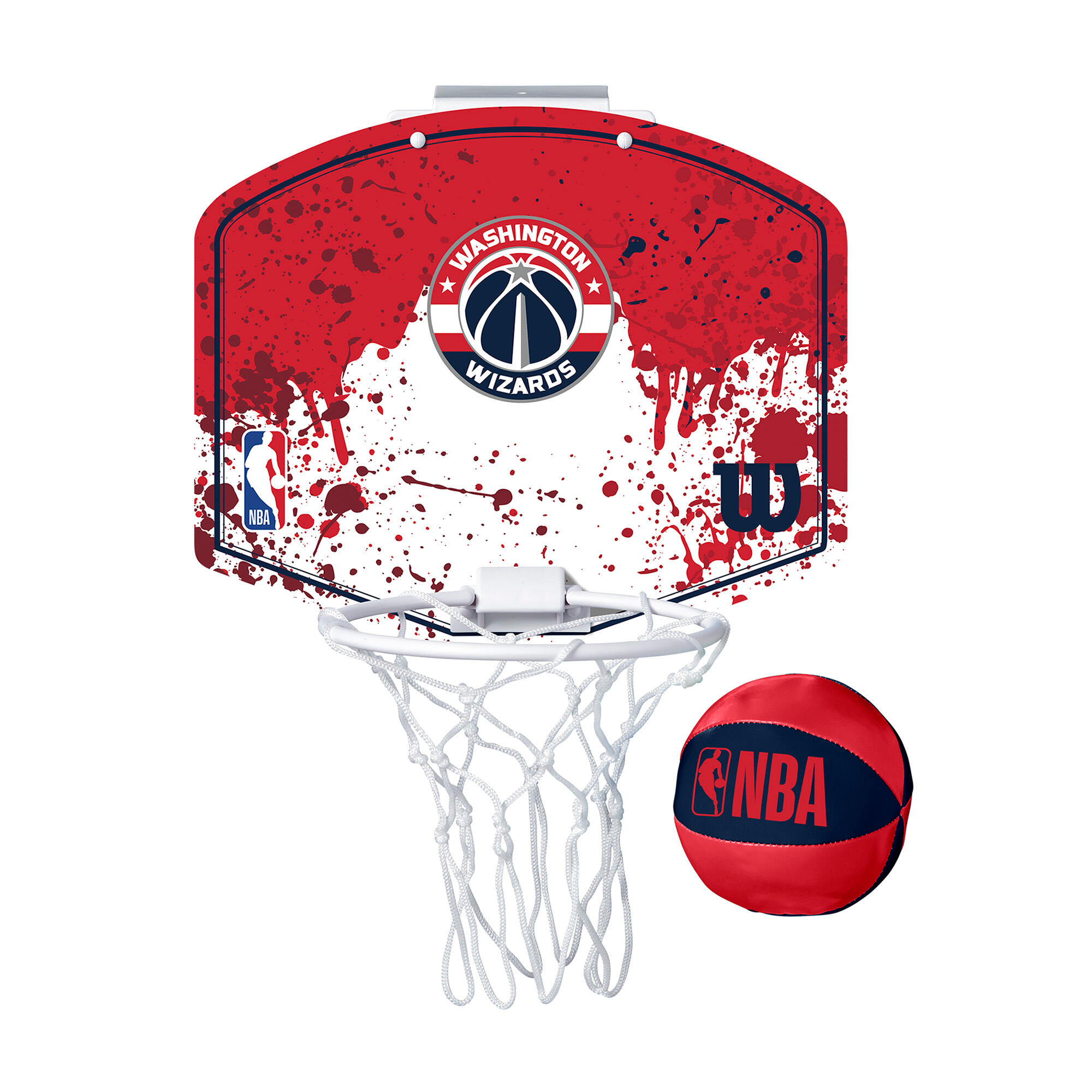 Zestaw do mini-koszykówki Wilson NBA Mini Hoop Team Washington Wizards 2/2