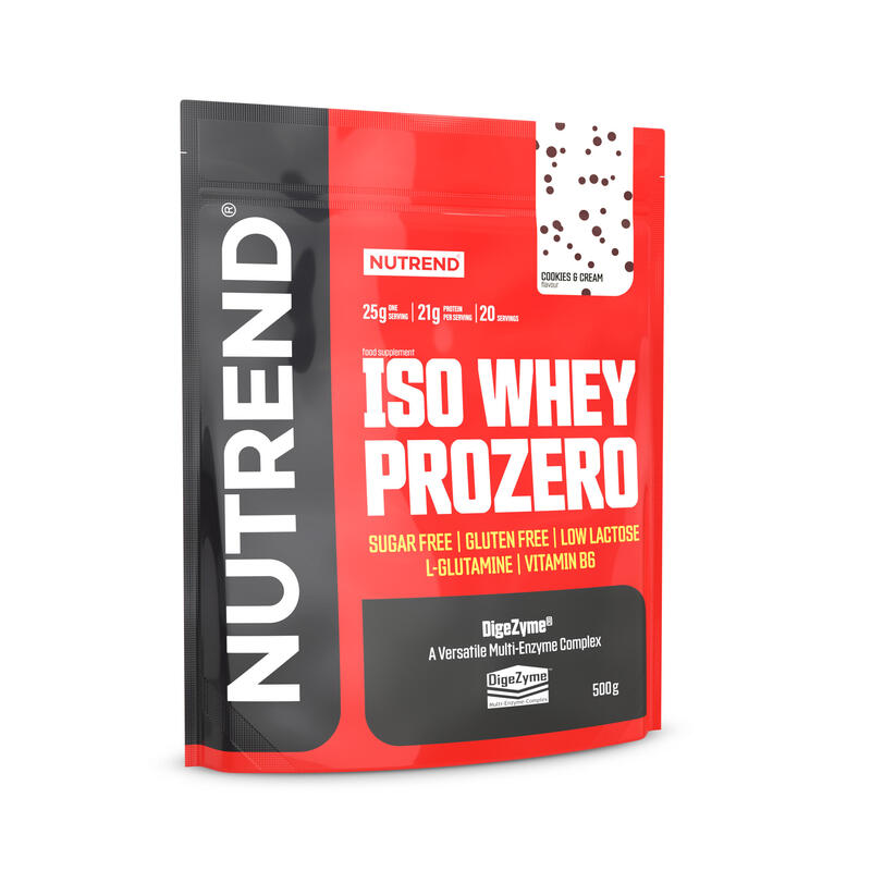 Nutrend ISO WHEY PROZERO, 500 g, cookies & cream