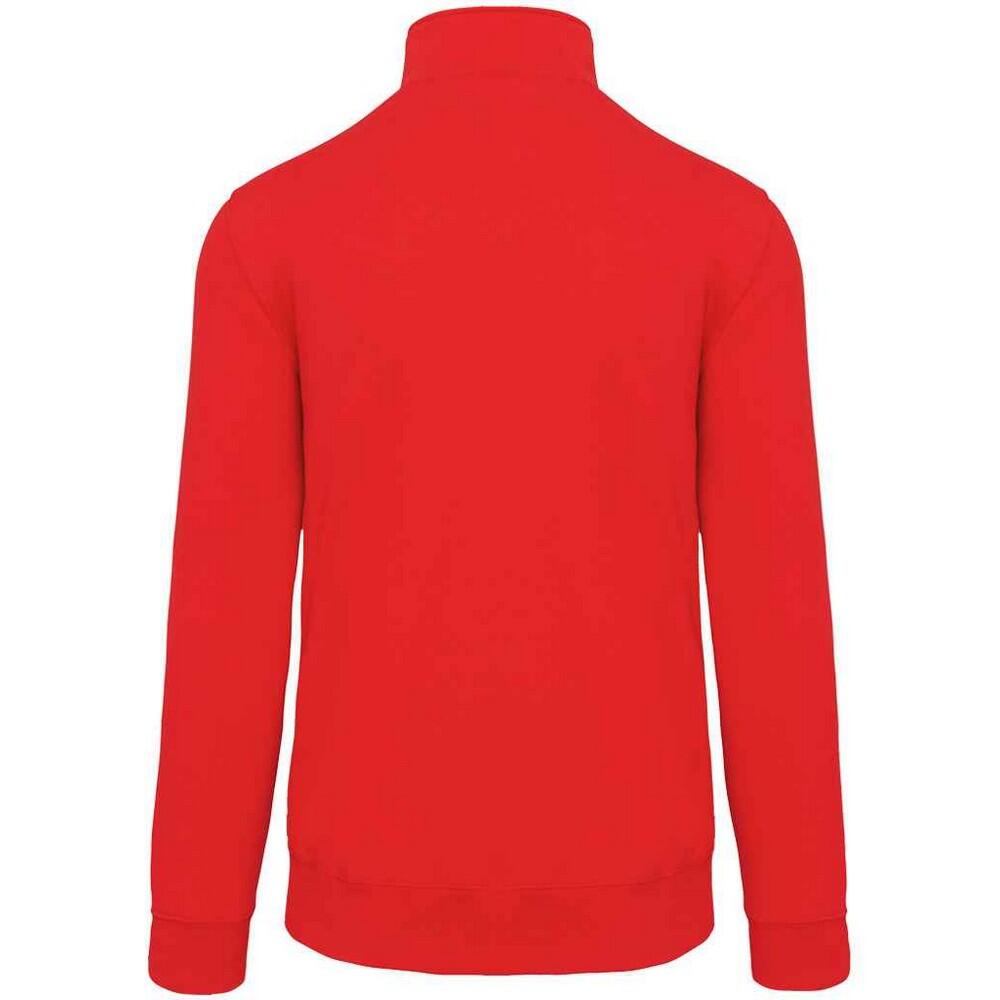 Felpa Collo A Cerniera Uomo Kariban Rosso 2/3