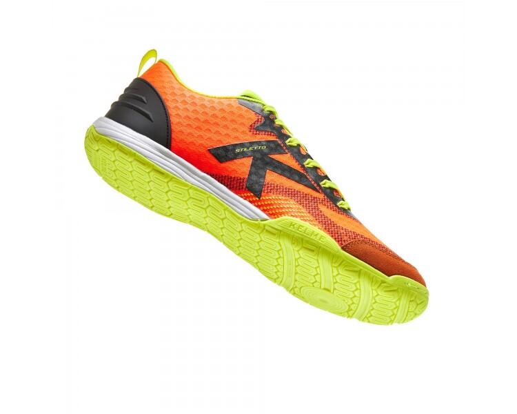 Zapatillas De Fútbol Sala Unisex Kelme Stiletto En Color Naranja Fluor 4/5
