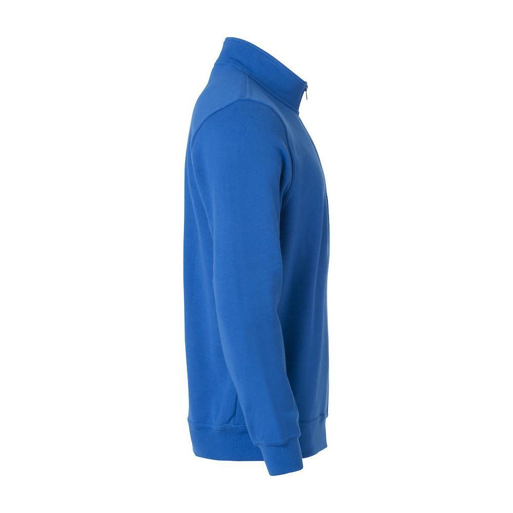 Unisex Adult Basic Half Zip Sweatshirt (Royal Blue) 4/4