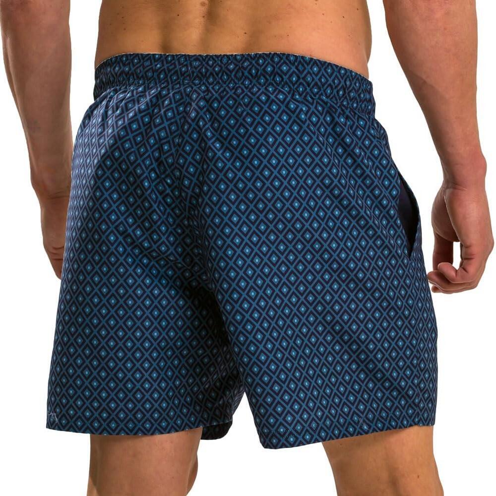 Mens Diamond Swim Shorts (Airforce Blue) 2/4