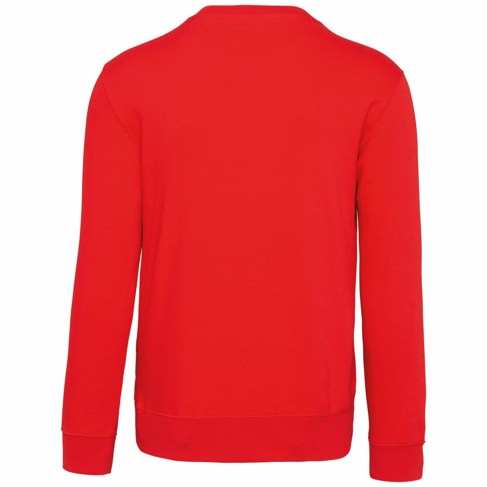 Felpa Girocollo Uomo Kariban Rosso 2/3