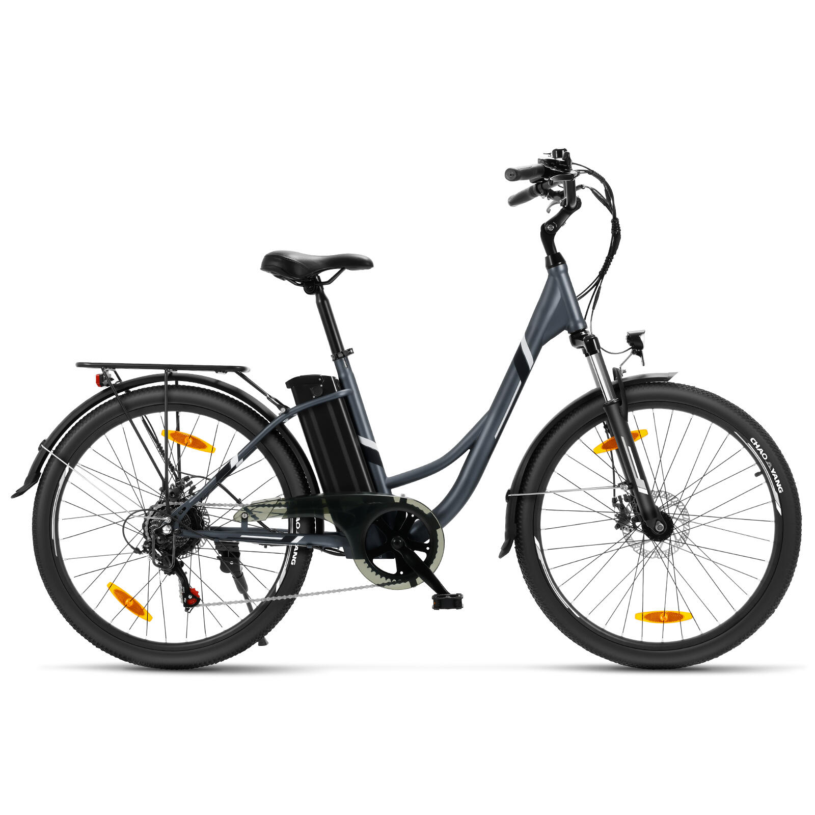 Vélo Électrique Ville 250W Autonomie 90km Suspension 80mm 7 Vitesses B1 2/5