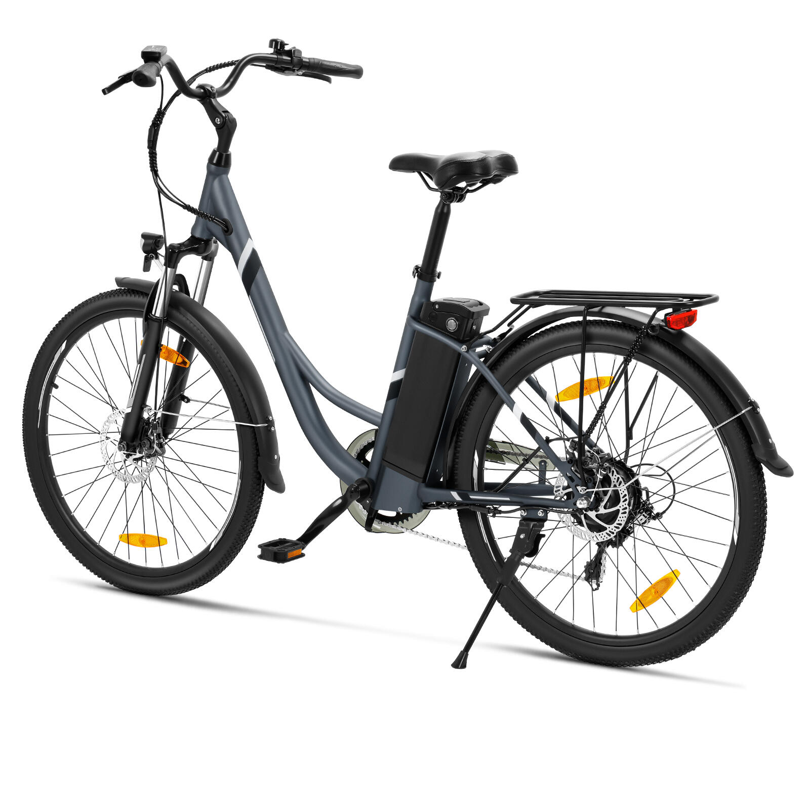 Vélo Électrique Ville 250W Autonomie 90km Suspension 80mm 7 Vitesses B1 4/5