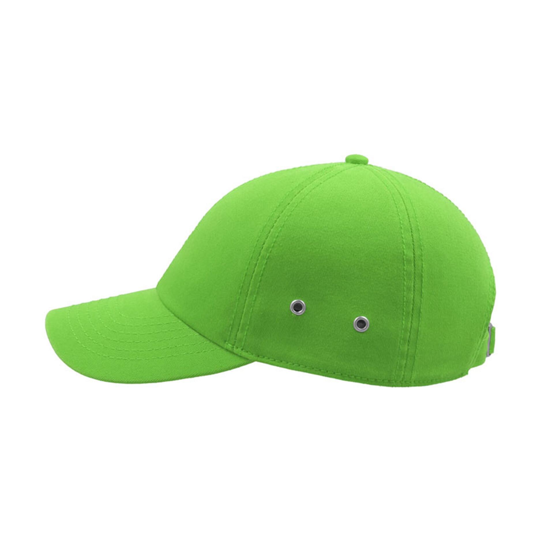 Action 6 Panel Chino Baseball Cap (Pack of 2) (Green) 3/4