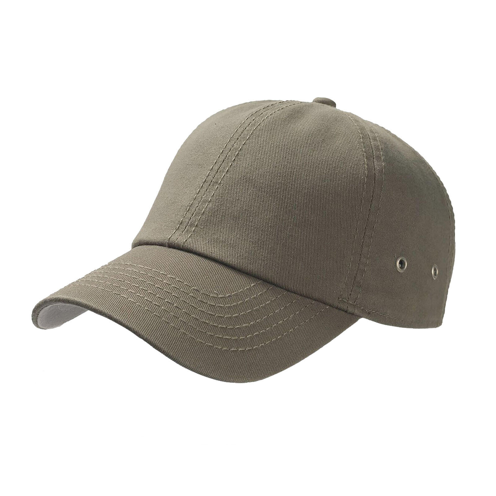 ATLANTIS Action 6 Panel Chino Baseball Cap (Pack of 2) (Olive)