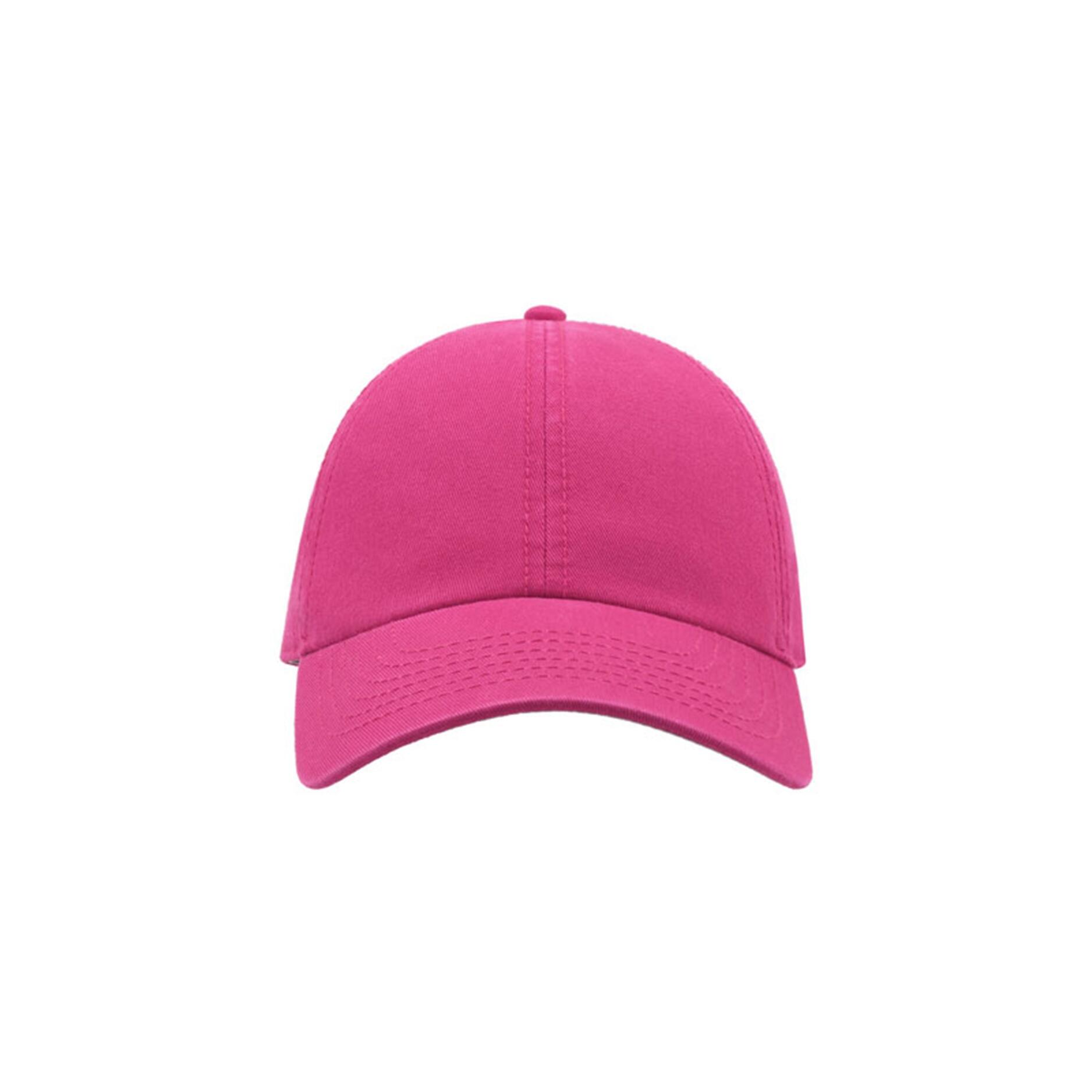 ATLANTIS Action 6 Panel Chino Baseball Cap (Pack of 2) (Fuchsia)