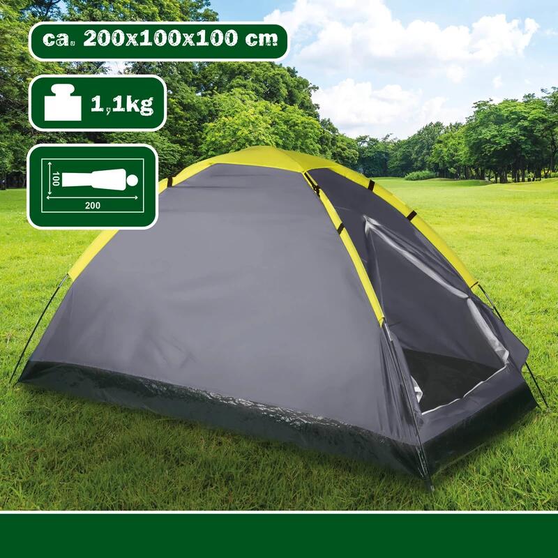 Tenda monoposto 200x100x100 cm gialla 2/3