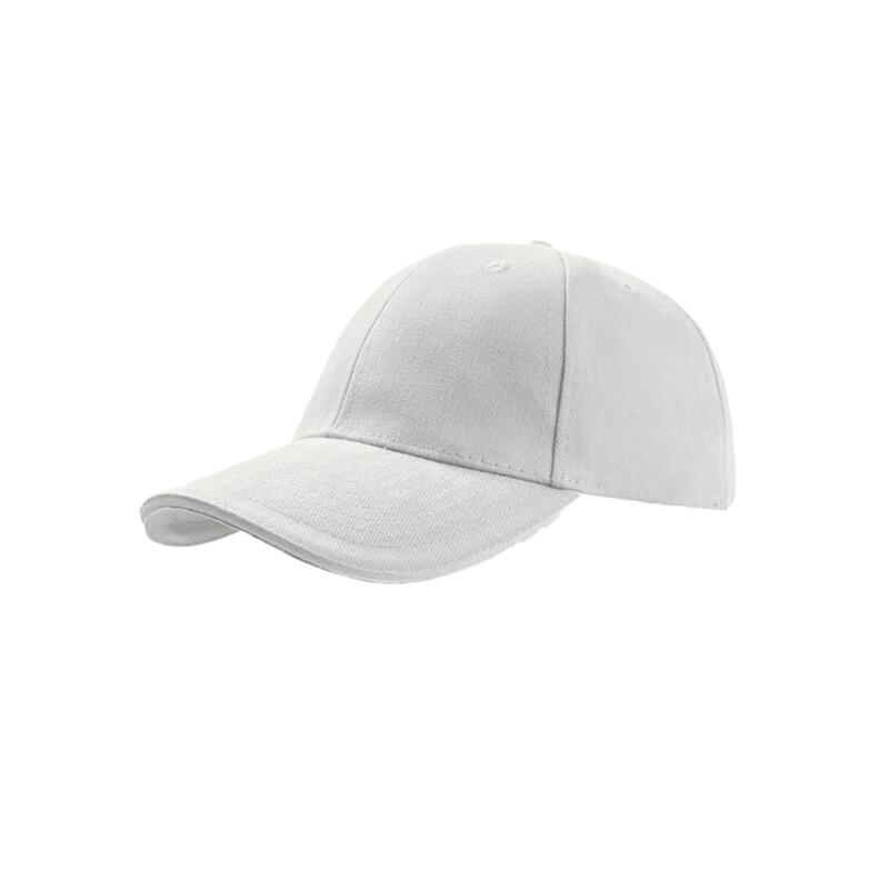 Lot de 2 casquettes en coton épais Adulte (Blanc)