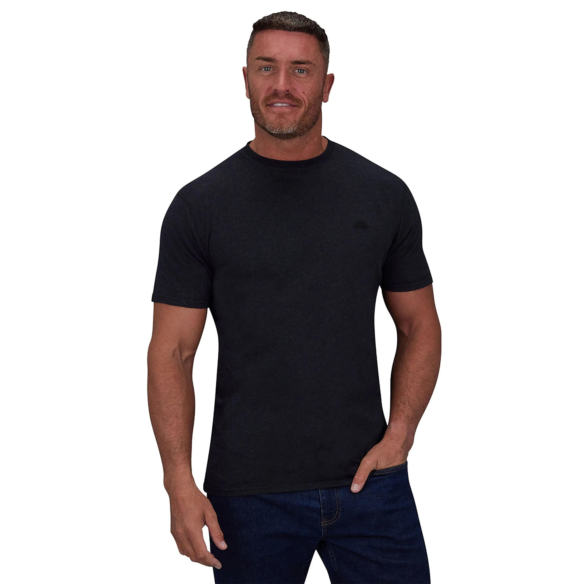 "Classic" TShirt für Herren Schwarz 3/3