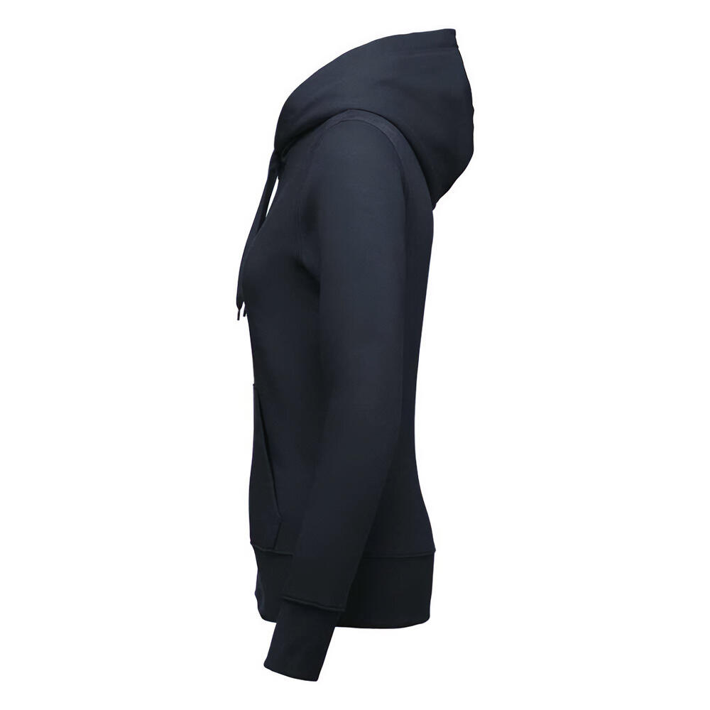Felpa Con Cappuccio E Zip Intera Donna Kariban Blu Navy 3/3