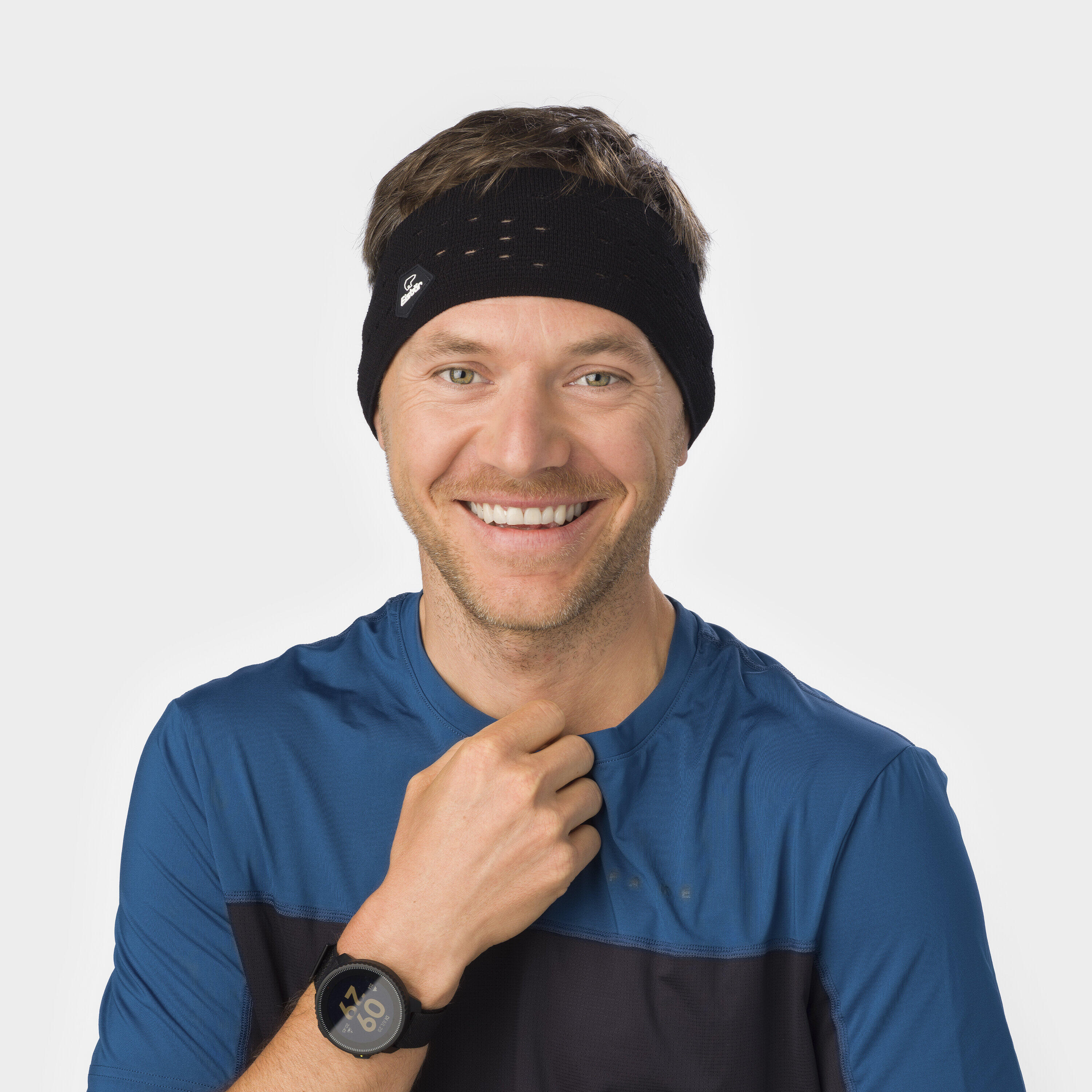 Stirnband Aeka Sportstrinband Herren Damen Headband kühlend atmungsaktiv Viskose 5/6
