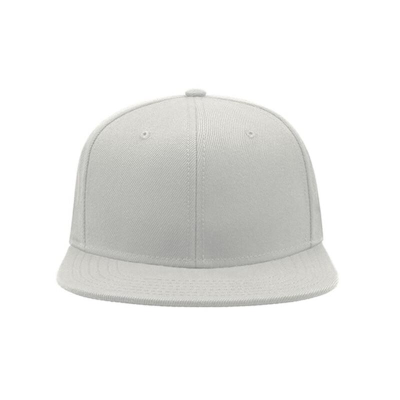 Lot de 2 casquettes avec visière plate Adulte (Blanc)