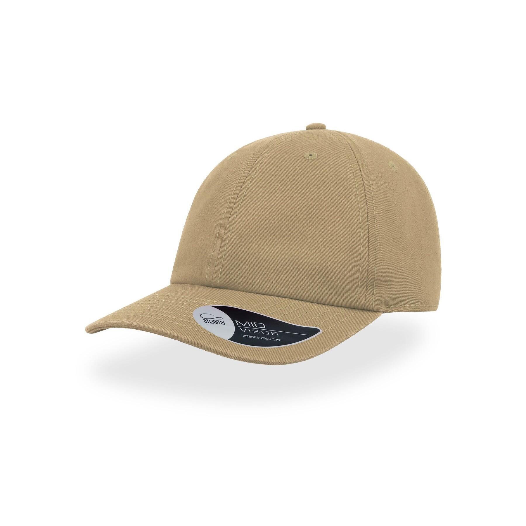 Cappello destrutturato misto a 6 pannelli (Khaki)