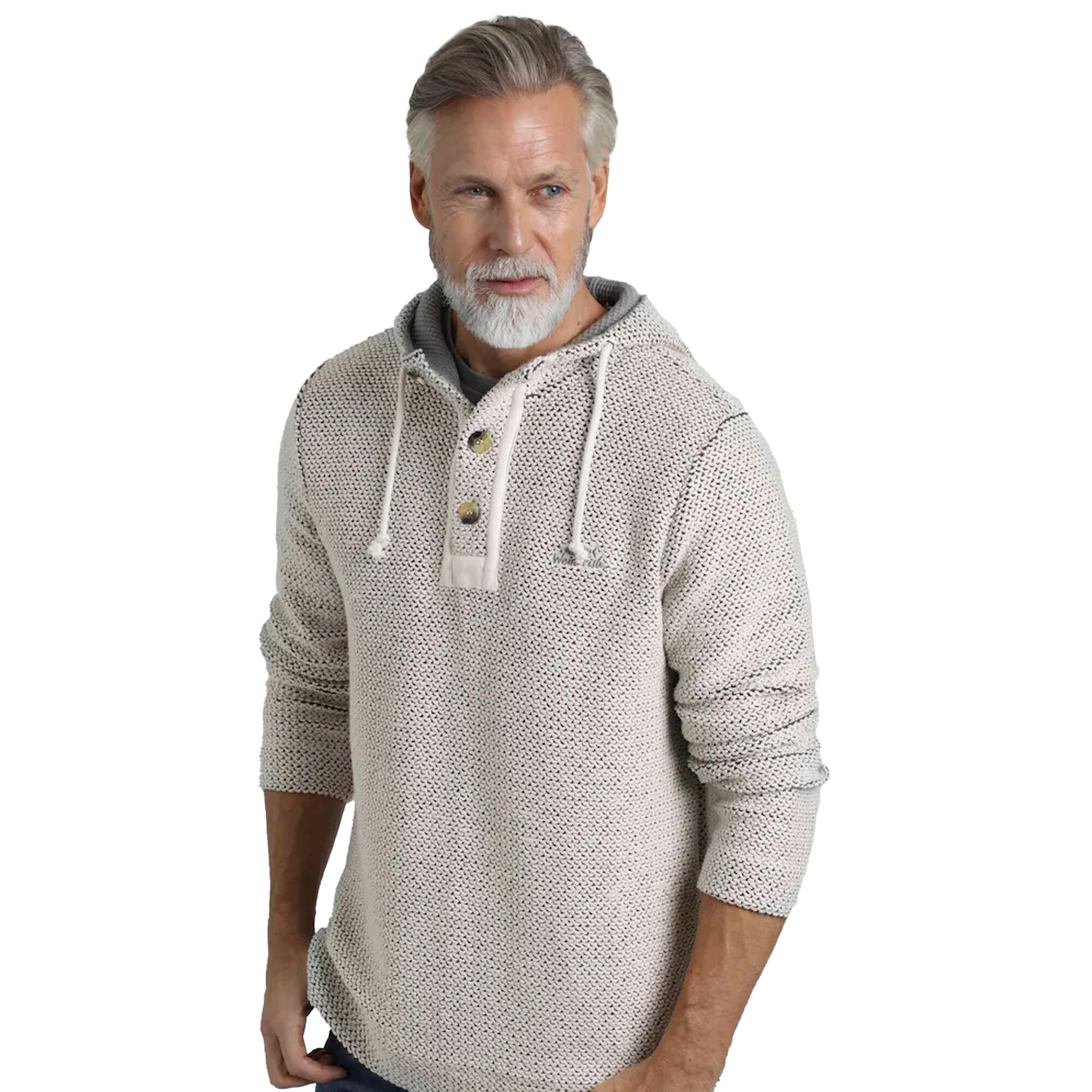 Sweat À Capuche BAKERSFIELD Homme (Écru) 3/4