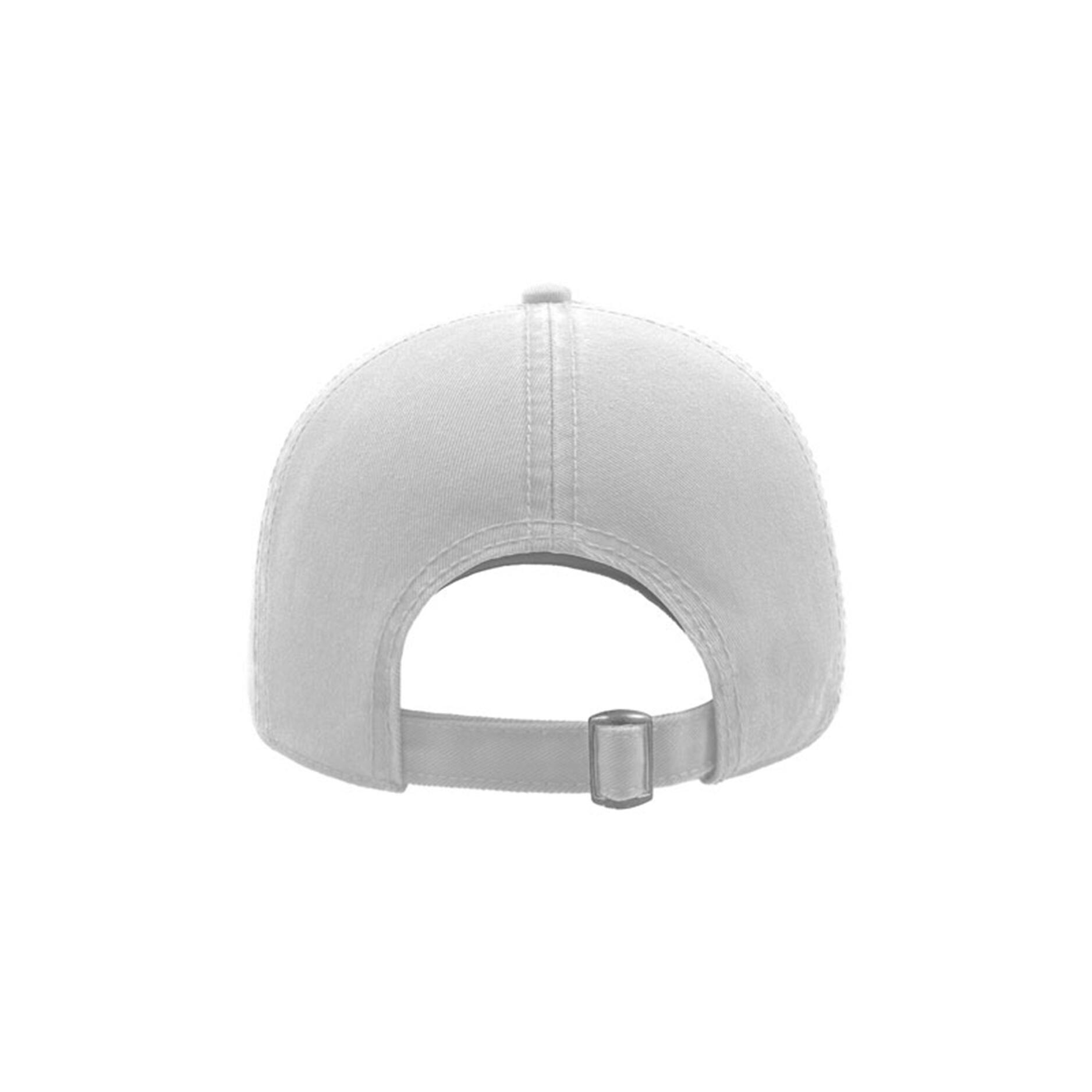 Action 6 Panel Chino Baseball Cap (Pack of 2) (White) 2/4