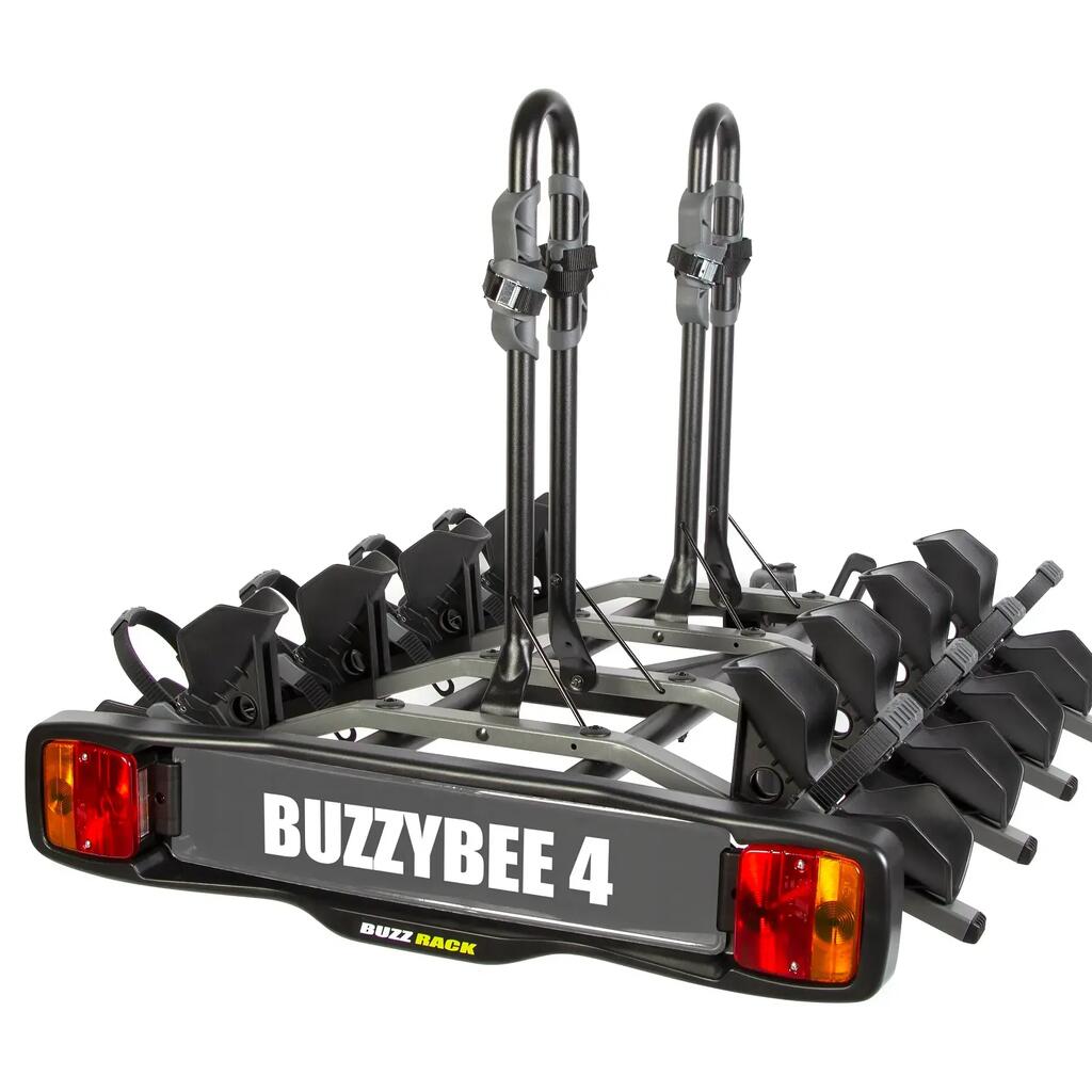 New Buzzy Bee 4 – Towbar platform bike rack for 4 bikes