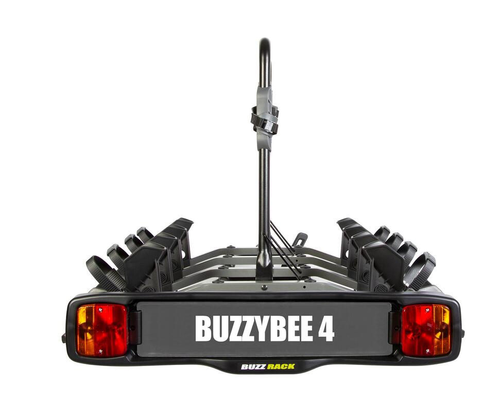 Bagaznik rowerowy na haku z platforma na 4 rowery buzzy bee 4