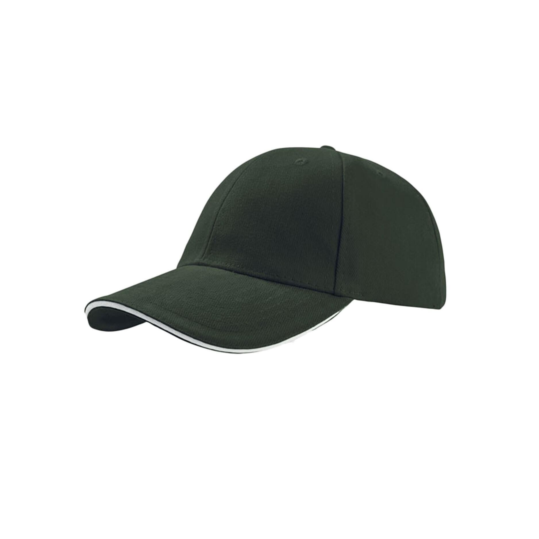 ATLANTIS Liberty Sandwich Heavy Brush Cotton 6 Panel Cap (Pack Of 2) (Green)