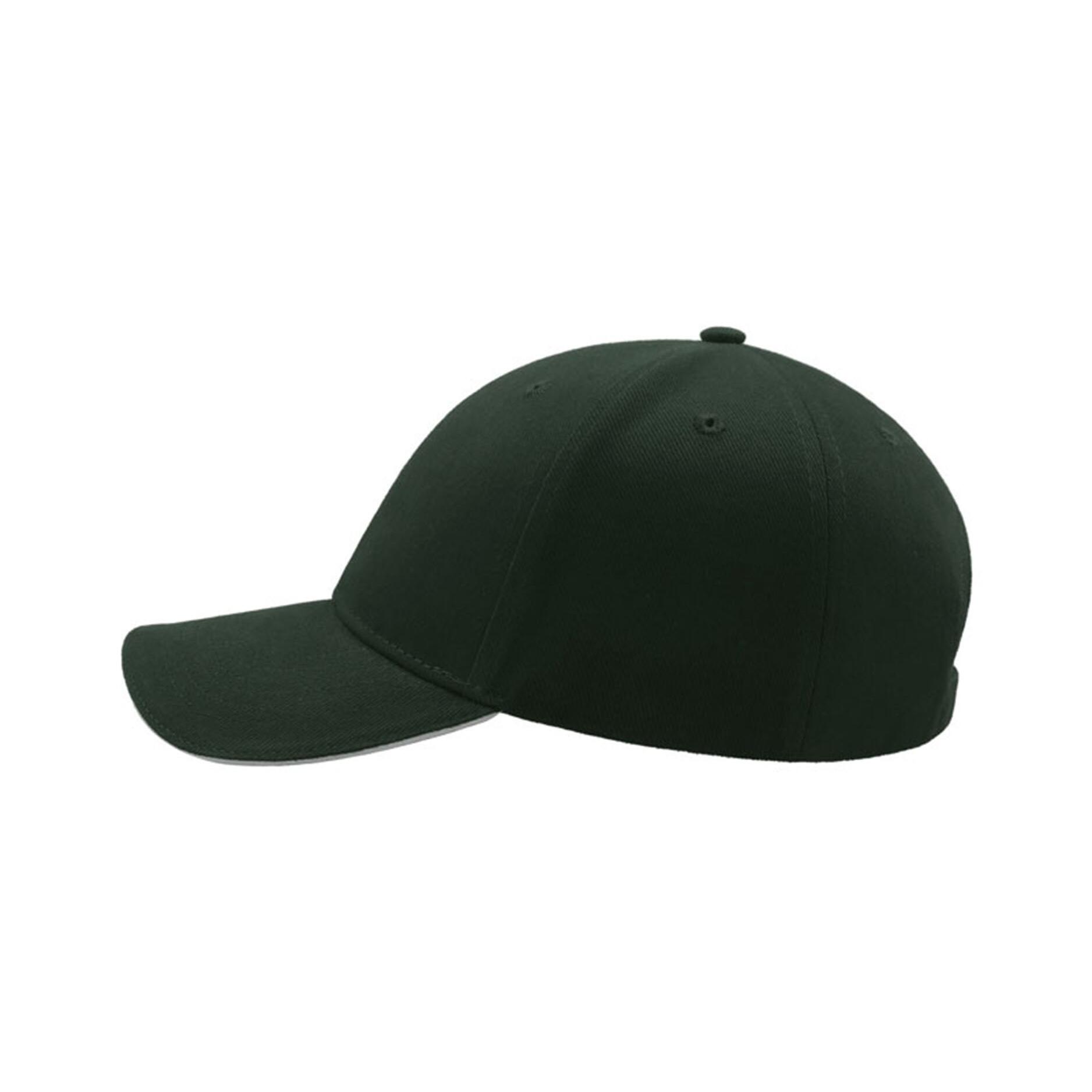 Liberty Sandwich Heavy Brush Cotton 6 Panel Cap (Pack Of 2) (Green) 4/4