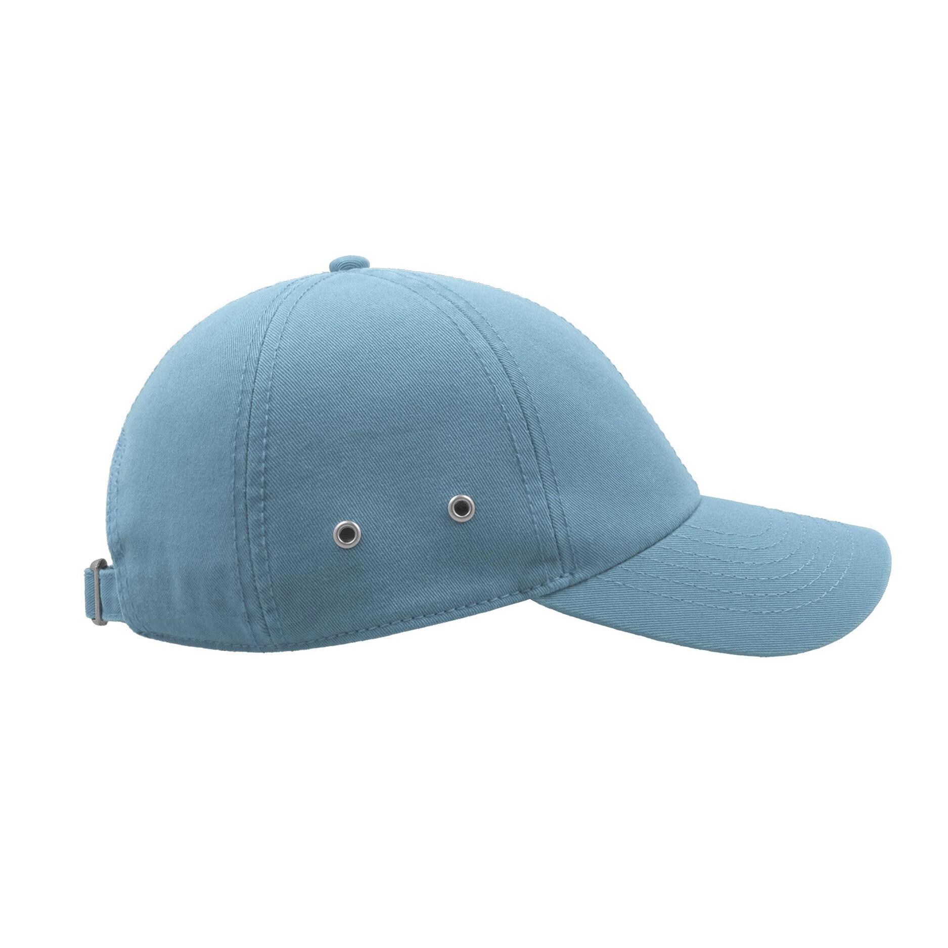 Action 6 Panel Chino Baseball Cap (Pack of 2) (Light Blue) 4/4