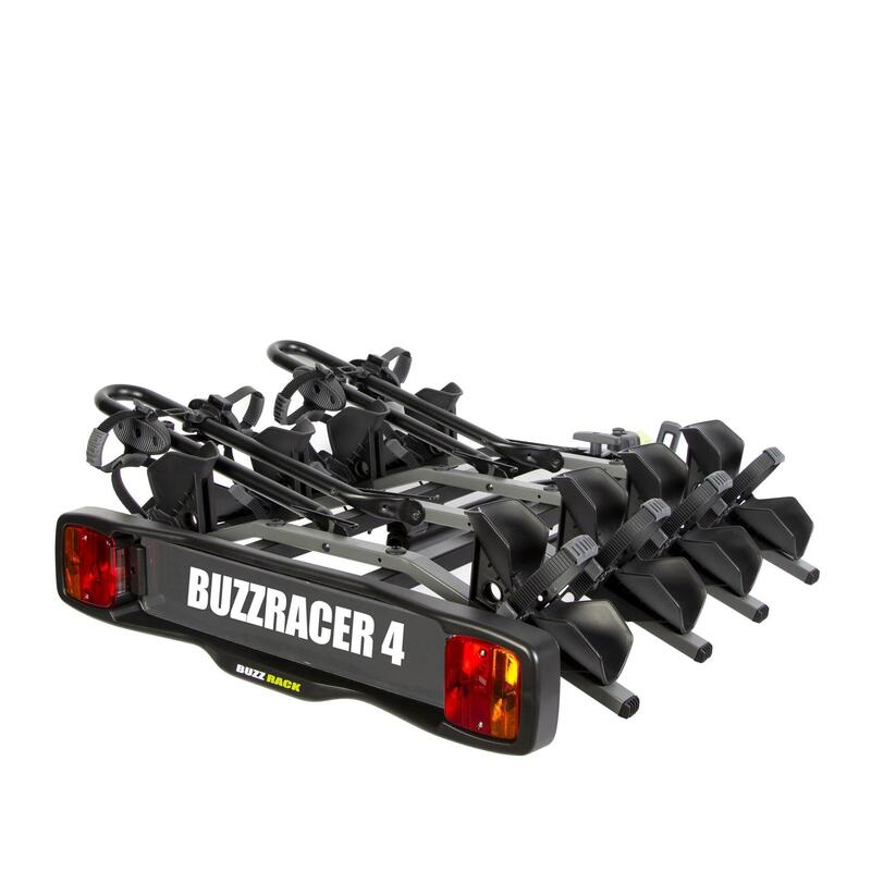 Buzzracer 4 Portabicicletas con enganche para 4 bicicletas
