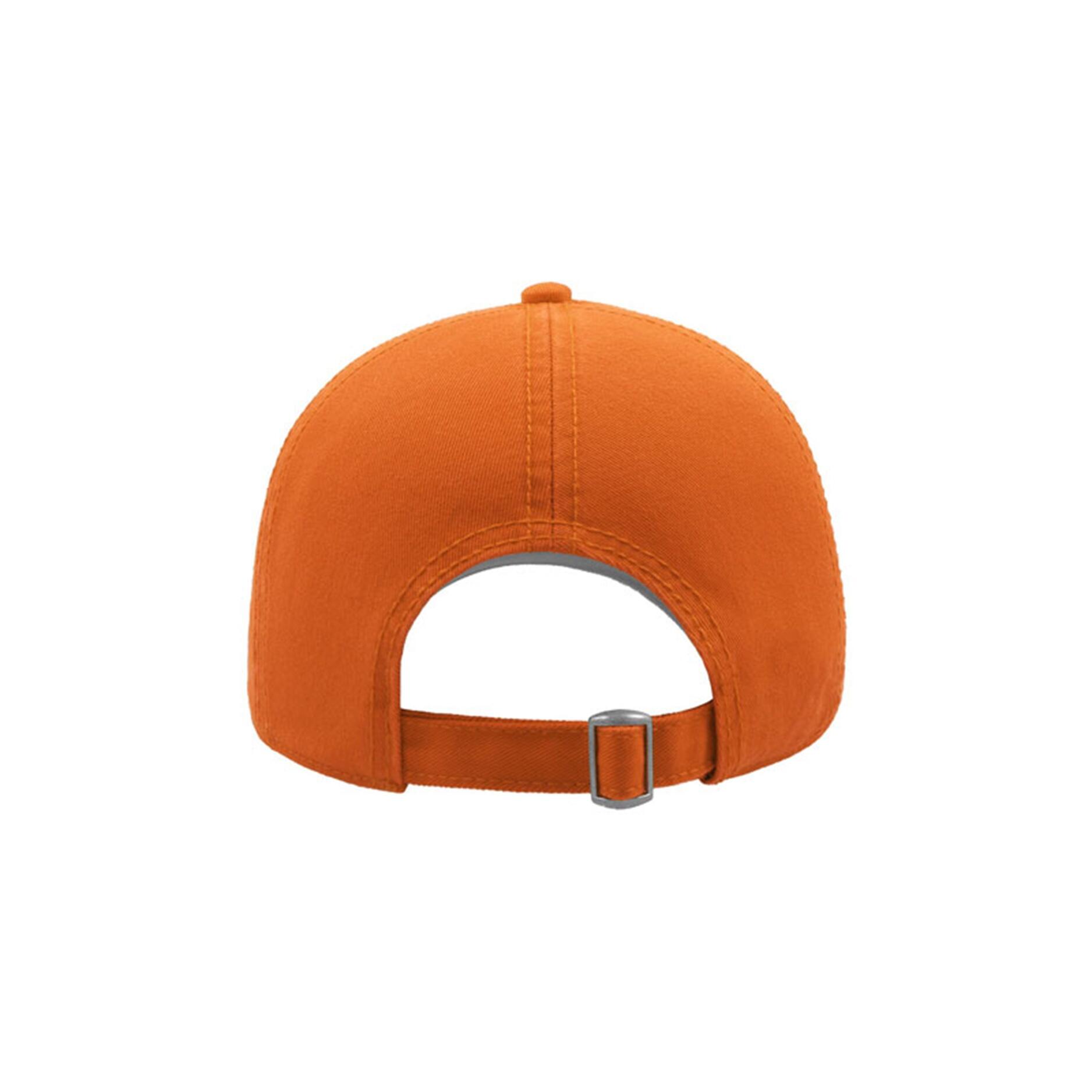 Action 6 Panel Chino Baseball Cap (Pack of 2) (Orange) 2/4