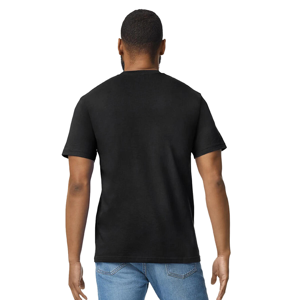 "Softstyle" TShirt für , Mittelschwer Herren Pechschwarz 3/3