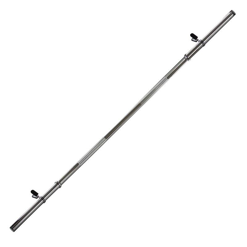 Barra de Pesas Gorilla Sports en Negro de 170cm Diámetro 30/31 cm