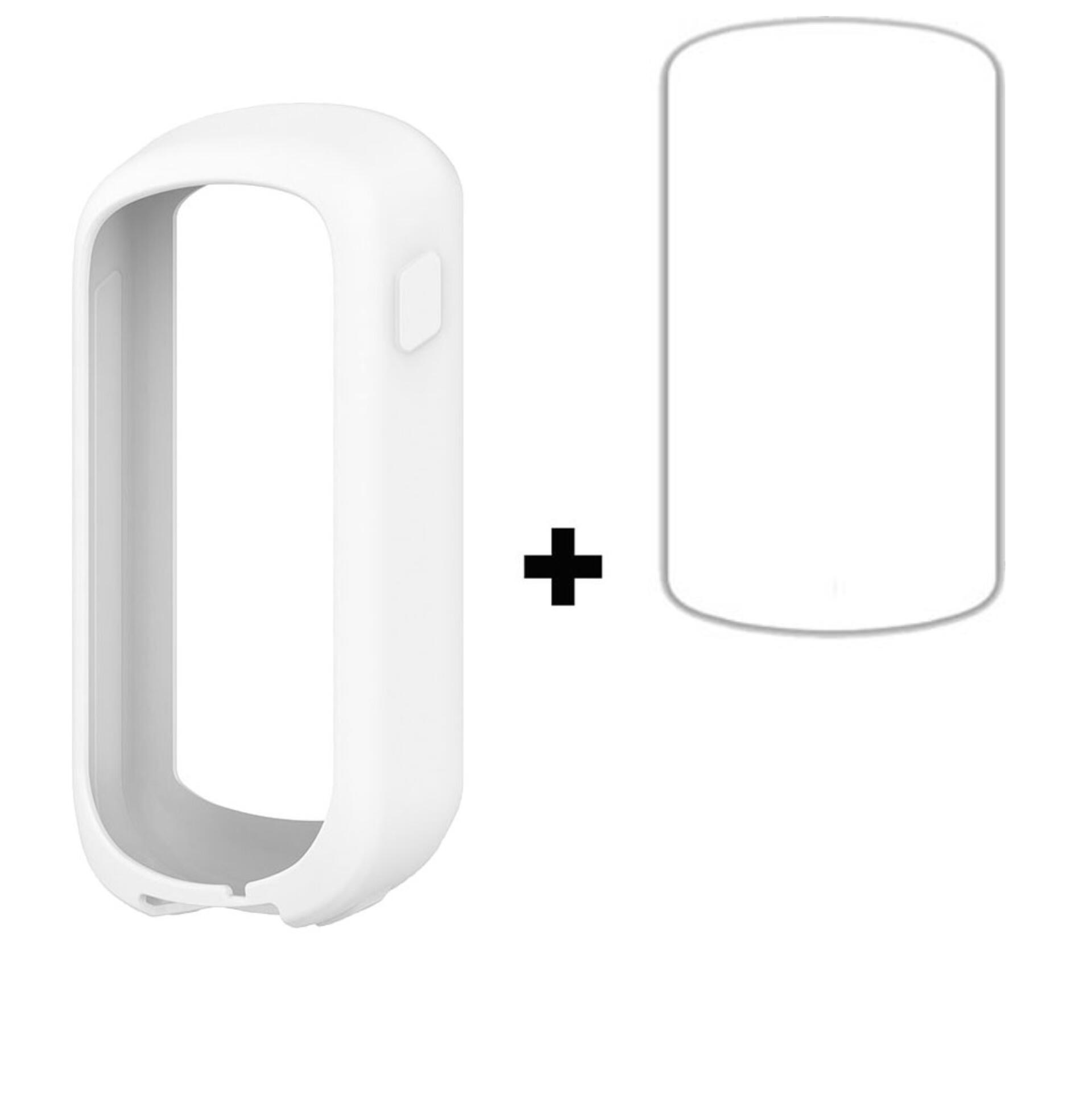 Beschermset Garmin Explore 2 siliconen hoes zwart gehard glas 1/1