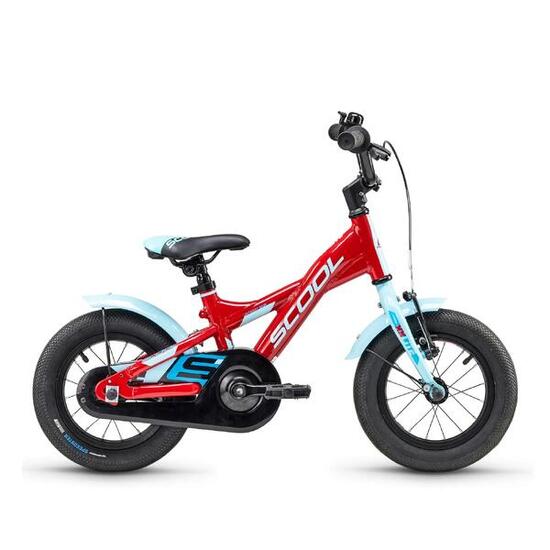 XXlite, 18 Zoll Kinderfahrrad, 1-Gang, Rot/Hellblau, 110–125 cm, 5–7 Jahre