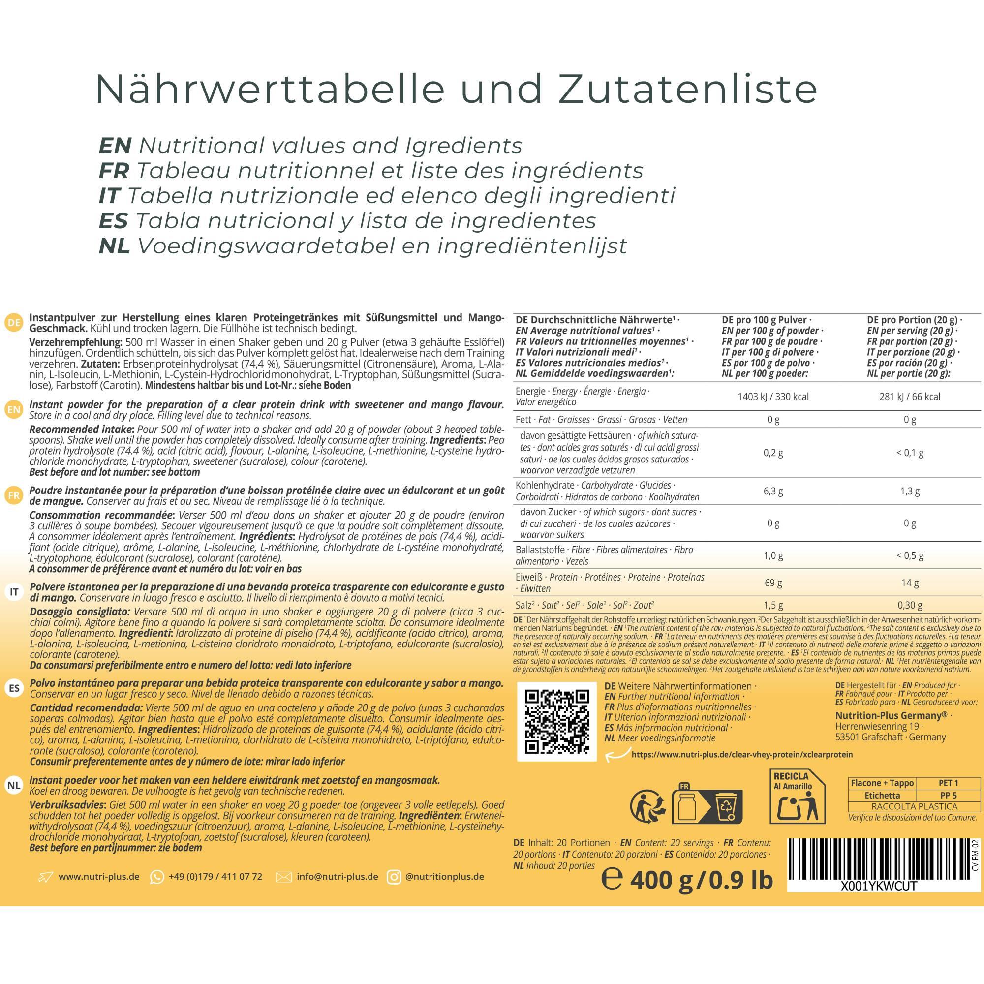 Clear VHEY 400g - Fresh Mango 6/6