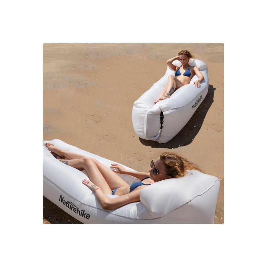 Naturehike Inflatable air sofa with pillow grey 3/6