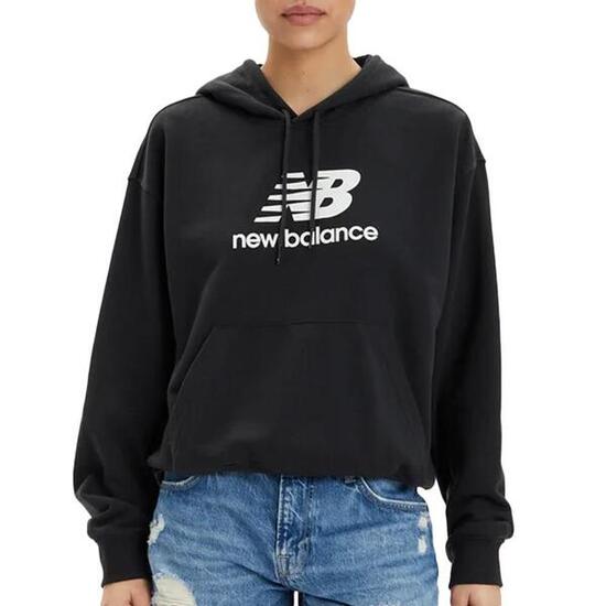 New Balance Damen French Terry Sweatshirt Schwarz