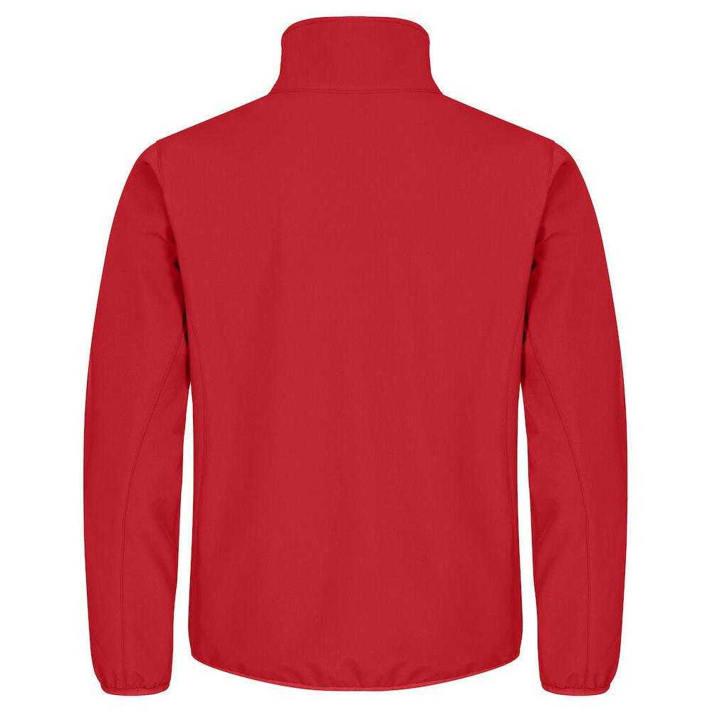 Mens Classic Soft Shell Jacket (Red) 2/4