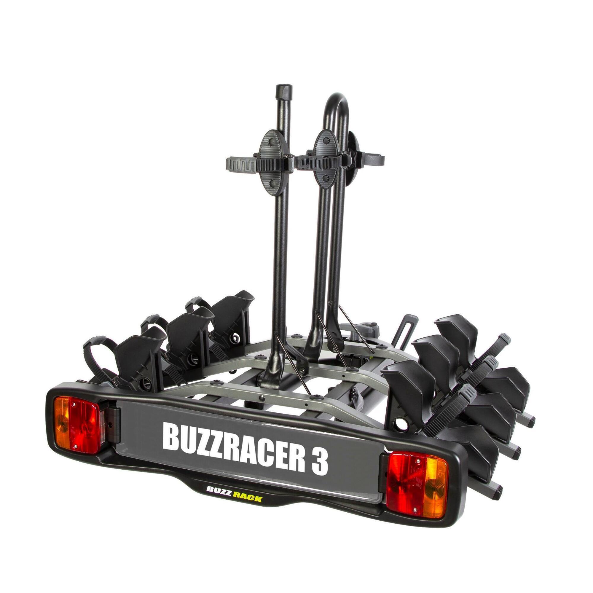 BUZZRACER portador 3 bicicleta en attelage- plataforma 3 bicicletas
