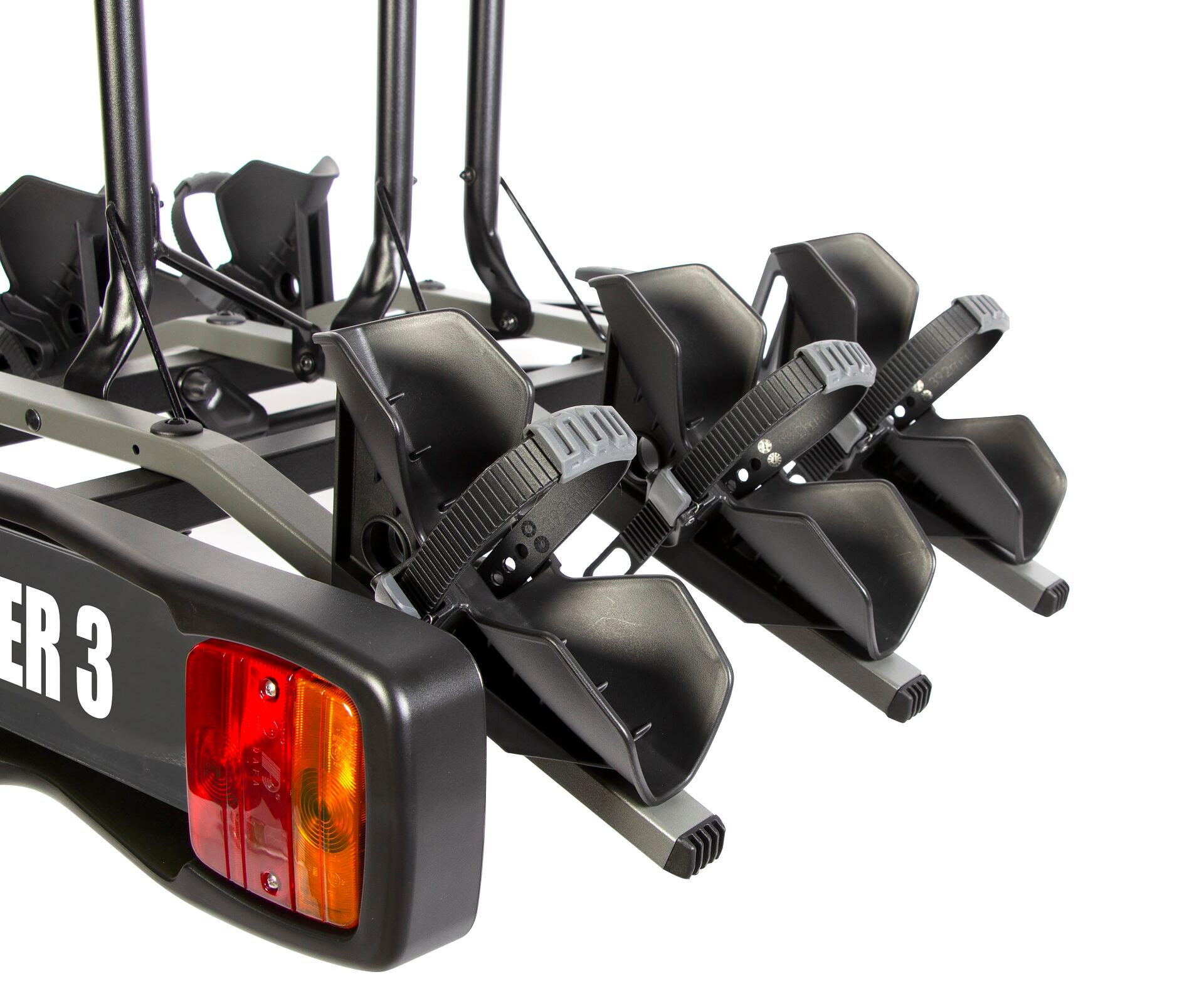 Buzzracer 3 Portabicicletas con enganche - Plataforma para 3 bicicletas 4/7