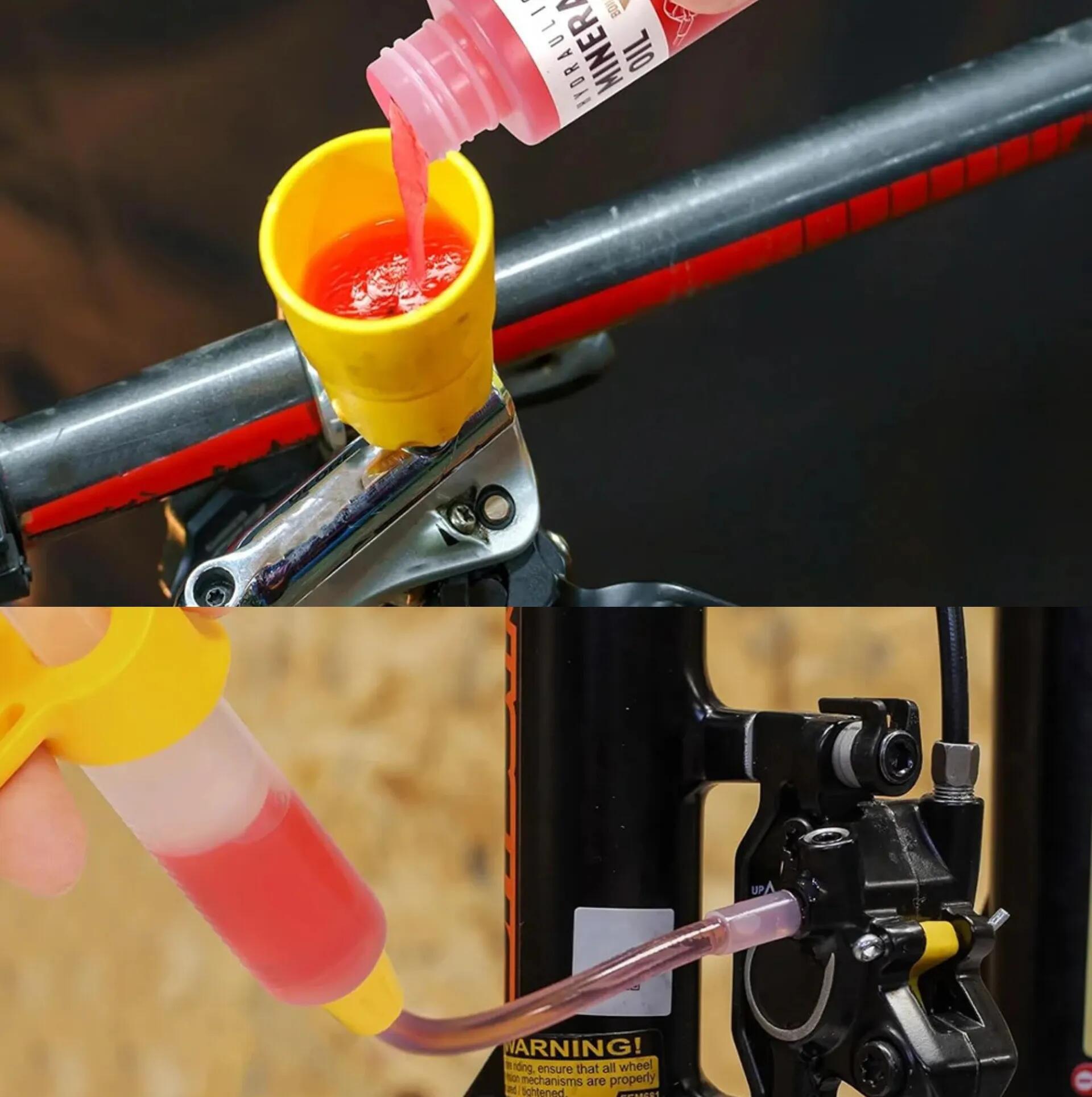 Kit spurgo freni bici siringa imbuto adattatori olio 5/5