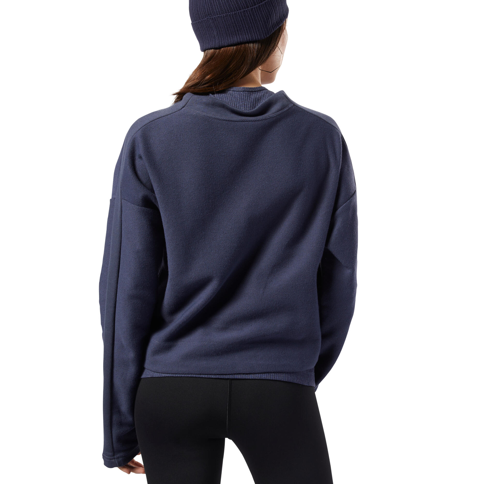 Bluza treningowa damska Reebok TE Twill Cowl Neck 4/5