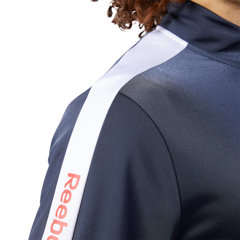 Heren Sportjas Reebok Essentials Linear Logo Donkerblauw