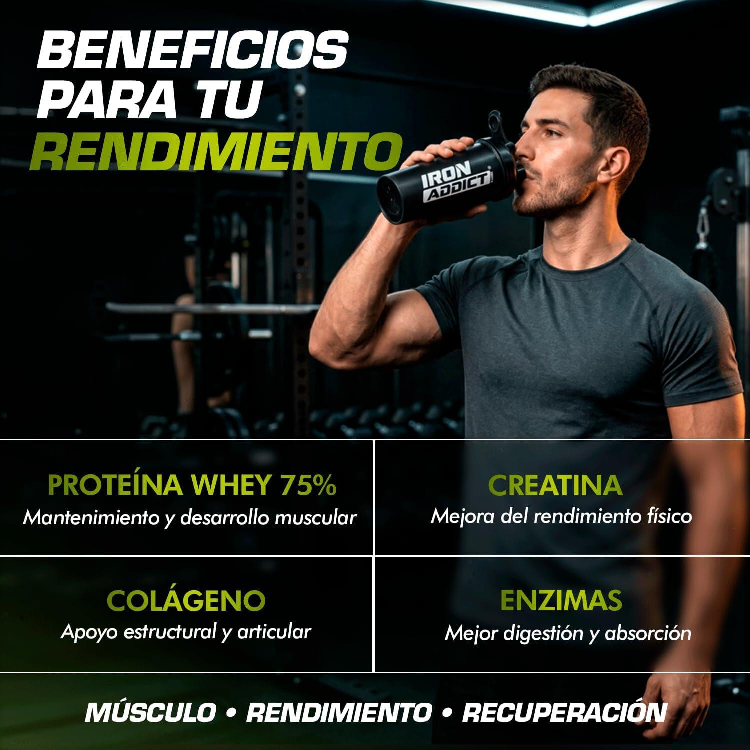 Whey Protein 1.8Kg Iron Addict Labs - Proteína de Suero de Leche de Máxima Calid 3/7