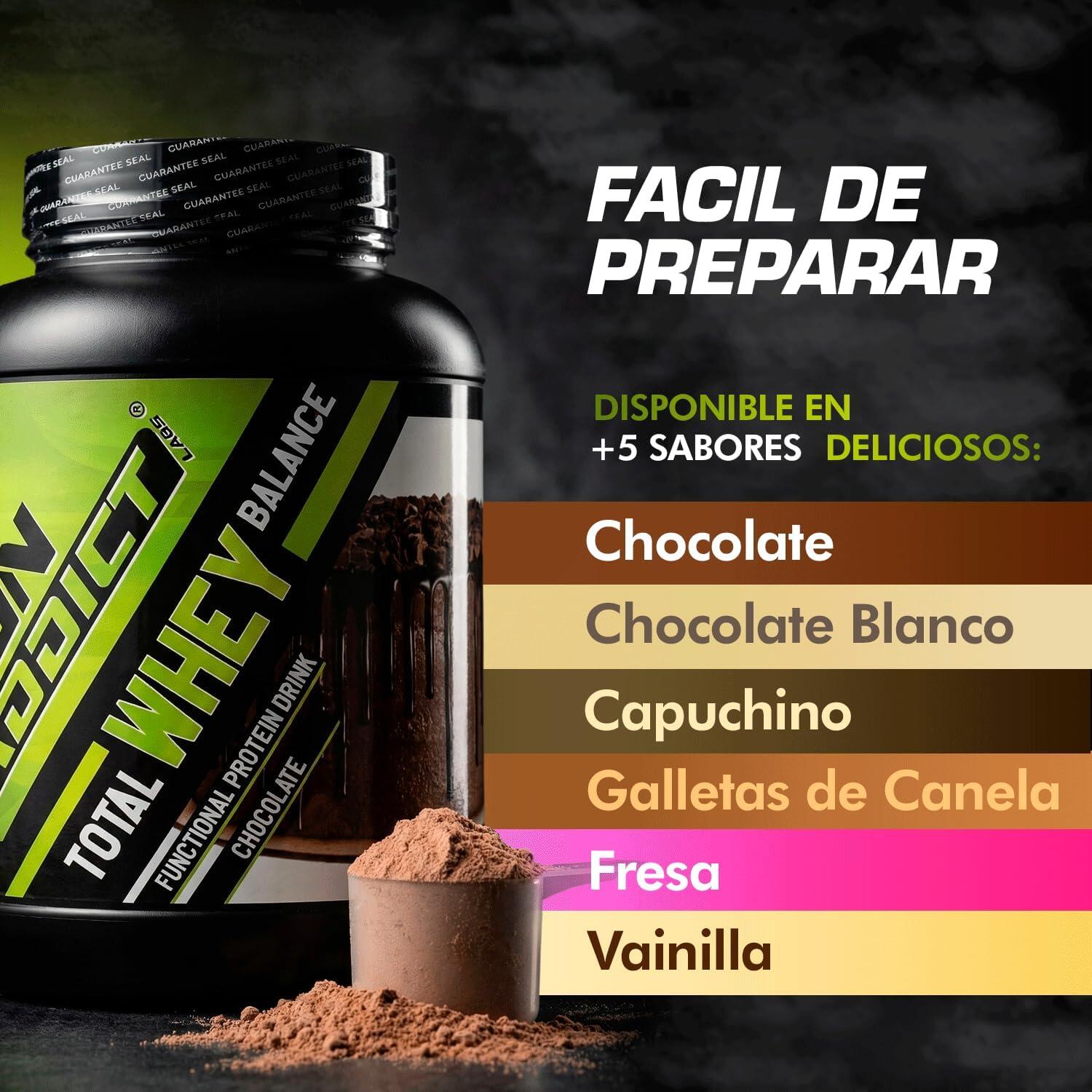 Whey Protein 1.8Kg Iron Addict Labs - Proteína de Suero de Leche de Máxima Calid 5/7