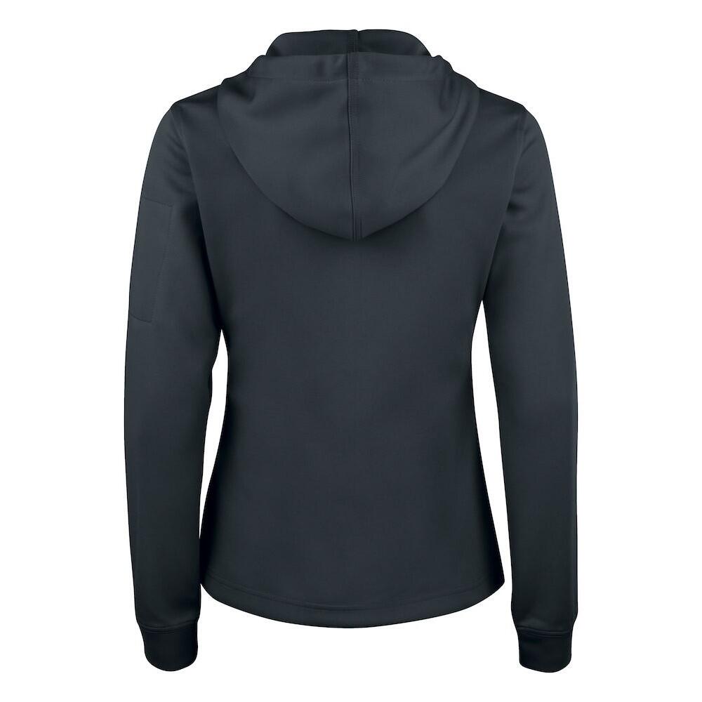Felpa Con Cappuccio E Zip Intera Active Donna Clique Basic Nero 2/4