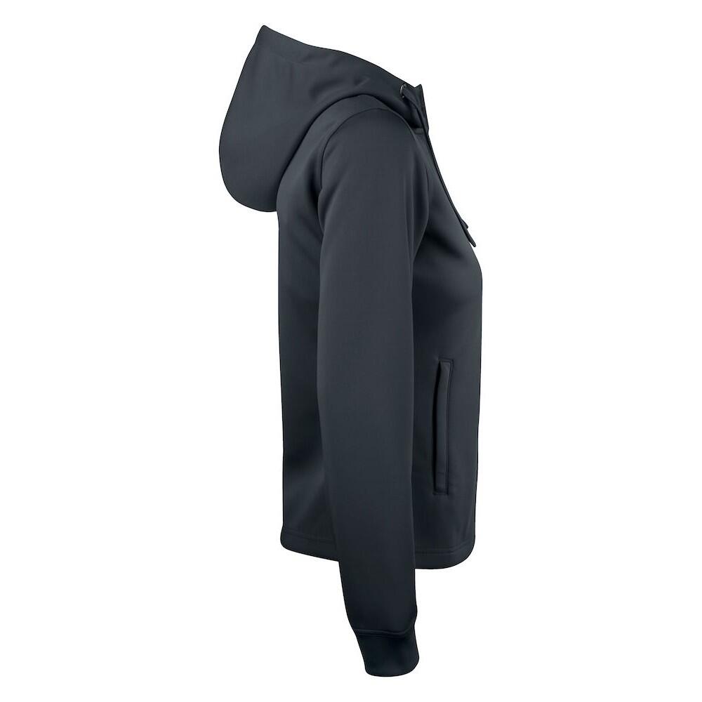 Felpa Con Cappuccio E Zip Intera Active Donna Clique Basic Nero 4/4