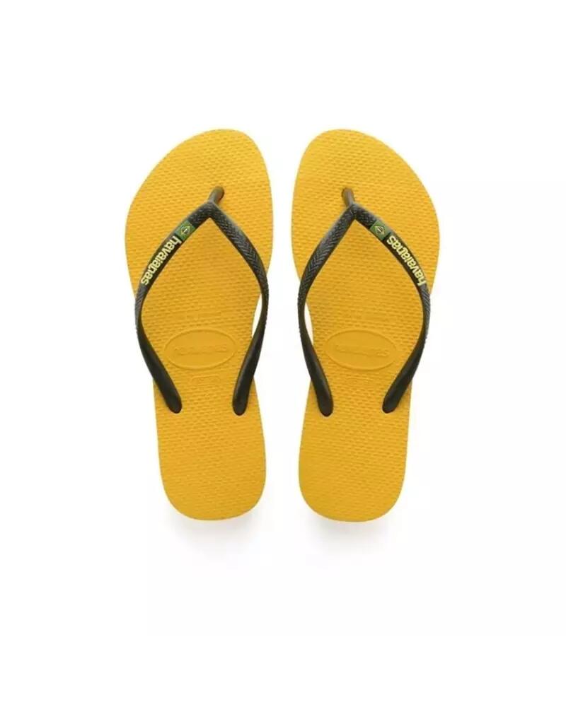 Tong Havaianas SLIM BRAZIL Jaune 2/3