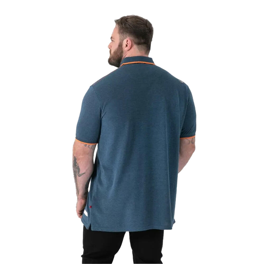 Polo Manches Courtes Taille Grand HARVEY Homme (Bleu Sarcelle) 3/5
