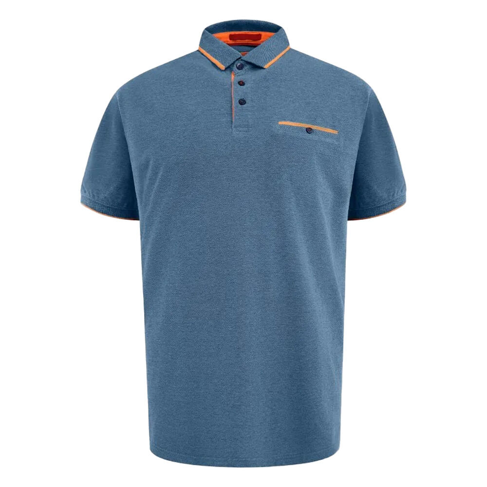 Polo Manches Courtes Taille Grand HARVEY Homme (Bleu Sarcelle) 2/5