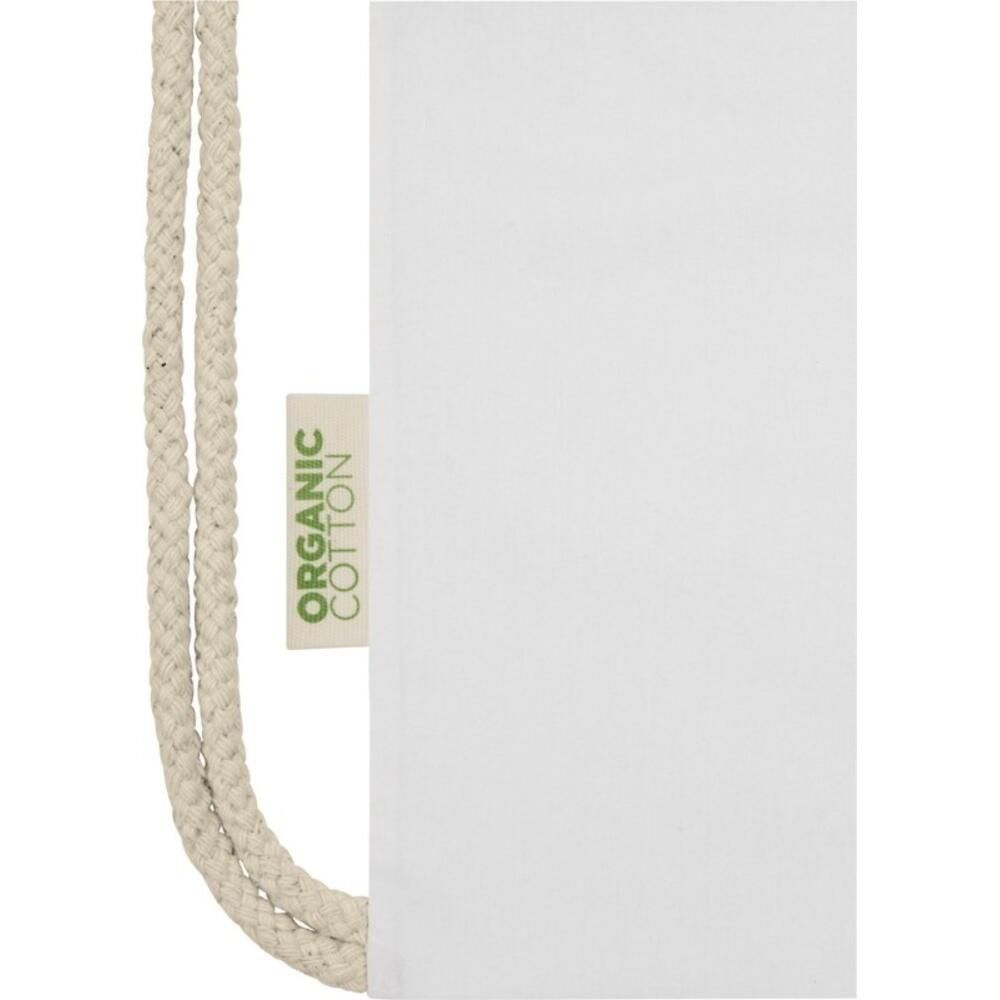 Mochila de Cuerdas Orissa de Algodón Orgánico Blanco Tamaño Único 3/3